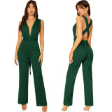 Sexy Fashion Solid Color Ladies Jumpsuit