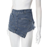Women's Summer Fashion Street Versatile Tight Fitting Denim Pants Shorts Culottes