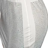 Sexy diamond-encrusted deep V-wrapped chest strap two-piece skirt set