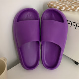 Summer Couple Home Men's and Women's Sandals and Slippers Indoor Outdoor Wear Bathroom Bath Solid Color Thick-soled Sandals