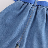 Kids Summer Casual Short Sleeve Print T-Shirt Shorts Set Trendy Outdoor Wear Boys Trendy Baby Kids Clothes