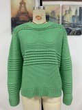 Autumn And Winter Pullover Sweater Ribbed Women's Knitting Shirt Fashion Sweater