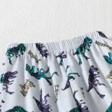 Autumn Boys Homewear Set Children's Cartoon Dinosaur Print Long-Sleeved Two-Piece Pajama Set