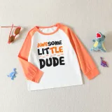 Autumn Boys Homewear Set Children's Cartoon Dinosaur Print Long-Sleeved Two-Piece Pajama Set