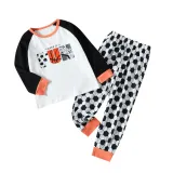 Autumn Boys Homewear Set Children's Cartoon Dinosaur Print Long-Sleeved Two-Piece Pajama Set