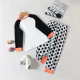 Autumn Boys Homewear Set Children's Cartoon Dinosaur Print Long-Sleeved Two-Piece Pajama Set