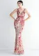 Elegant Long Sequins Plus Size Beauty Formal Party Evening Dress