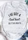 Letter Print Short Sleeve Style T-Shirt