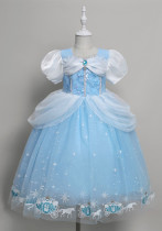 Cinderella Prinzessin Kleid Mädchen Tutu Rock Blase Kurzarm Rock Cos
