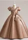 Children's long dress skirt short-sleeved girl princess dress