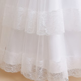 Girls wedding dress mesh cake princess dress