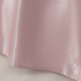 Children's long dress skirt short-sleeved girl princess dress