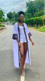 Summer women's dress African printed cardigan outerwear