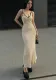 Women's summer Chic sexy V-neck Maxi Strap Dress