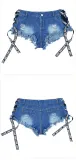 High Waist Ripped Sexy Summer Plus Plus Size Trendy Super Short Denim Shorts Women