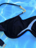 Women's Bikini Sexy Triangle Cutout Swimsuit Two Pieces Swimwear