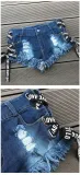High Waist Ripped Sexy Summer Plus Plus Size Trendy Super Short Denim Shorts Women