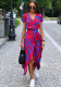 Summer Short Sleeve V-neck Chic Casual Slim Waist Dress