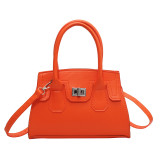 Bag Handbag Solid Color Simple Shoulder Messenger Bag Ladies Bag