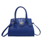 Bag Handbag Solid Color Simple Shoulder Messenger Bag Ladies Bag