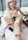 Casual home clothes suspenders trousers pajamas women's spring and summer tie straight pants home suit