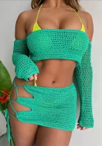Women's Sexy Lace-Up Bodycon Set