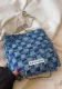 Summer fashion shoulder chain ladies Denim blue bag