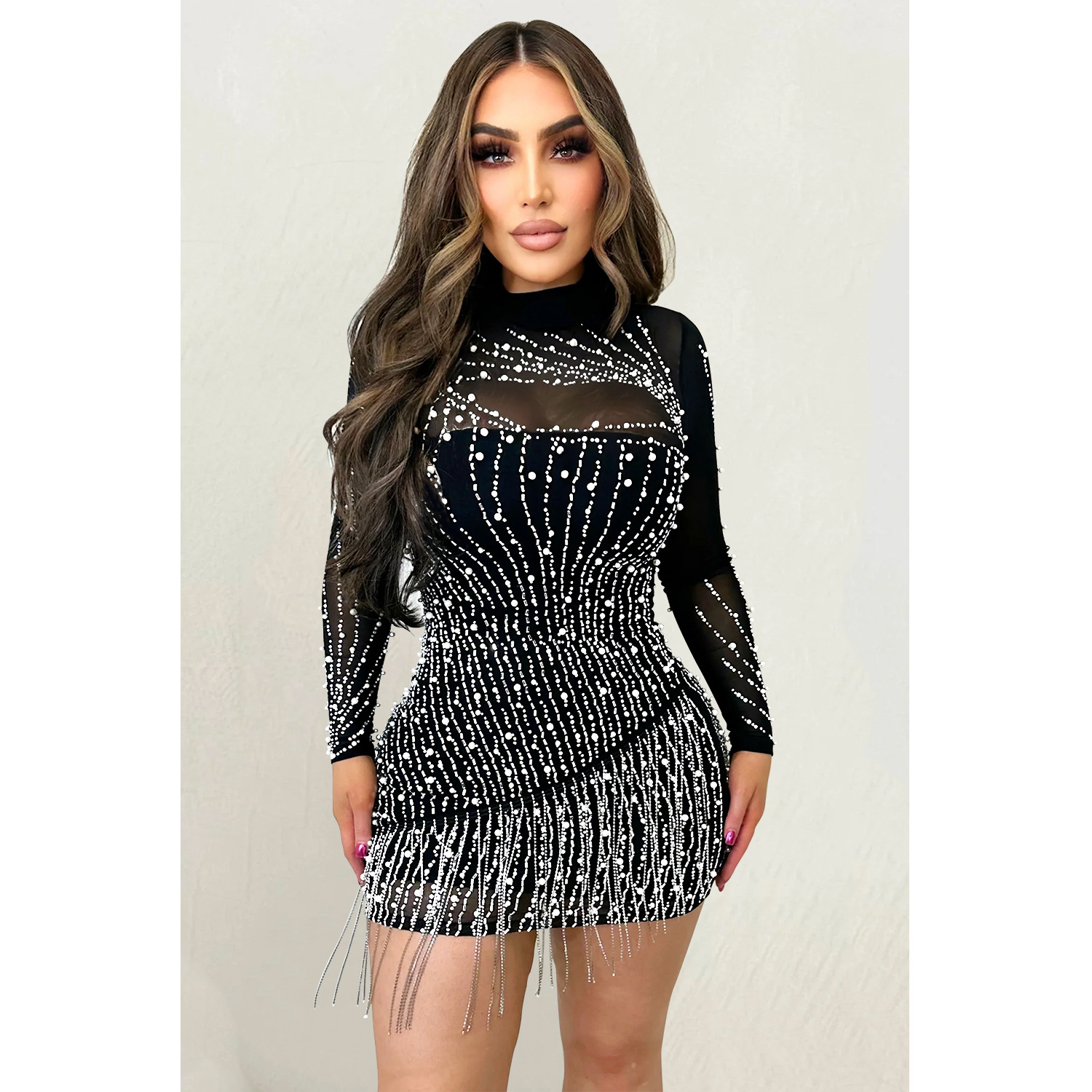 cheap club dresses Casual Night Club Dresses Top Orange Club Dress Cheap Sale Pleated Women Casual Long Sleeve