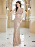 Women Sequined Sleeveless Top and Long Skirt Two-Piece Set