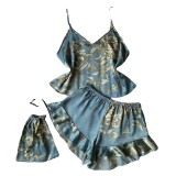 Spring And Summer Pajamas Two-Piece Set Fashion Printing Shorts Home Wear