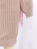 Autumn and winter women's sweater tassel knitting sweater