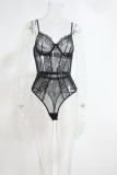 Women Mesh See-Through Lace One Piece Sexy Lingerie