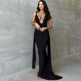 Women Summer Sexy Backless Cutout Sleeveless Dress