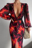 Printed Maxi Dresses Holidays Fashion Casual Dresses Spring Summer Women's Clothing