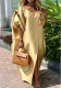 Solid Color Satin Loose Dress