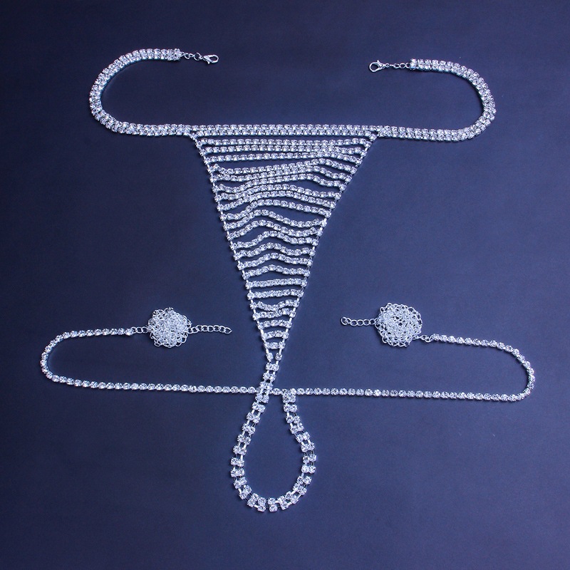 Sexy tassel rhinestone bra body chain ladies autumn and winter accessories  body Chain - The Little Connection