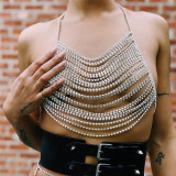 Chest Chain Jewelry Sexy Nightclub Fashion Shiny Diamond Bra Panties Bikini Body Chain Set