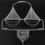 Chest Chain Accessories Fashion Rhinestone Tassel Sexy Bikini Bra Chain Nightclub Body Chain