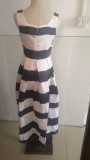 Women Suspender Striped Summer Dress