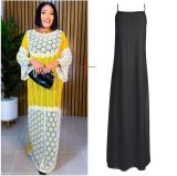 Africa Plus Plus Size Loose Dress Women's lace embroidered long dress