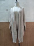 Autumn And Winter Outdoor Wear Knitting Cardigan Retro Fashion Loose Long Women'S Sweater Coat