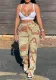 Summer Fashion Camo Patchwork Bootcut Casual Pants