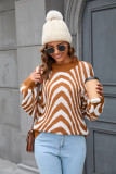 Autumn Winter Leopard Print Sweater Fashion Half Turtleneck Knitting Loose Sweater