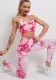 Tie Dye Yoga Wear Women's Sports Gym Suit Comfortable High Waist Stretch Tight Fitting Yoga Pants