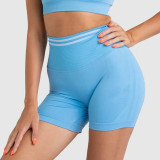 Seamless Knitting Tank Yoga High Waist Peach Hip Sports Running Yoga Pants Fitness Suit