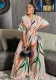 Women's Clothing Fall Street Fashion Print Loose Wide Leg Jumpsuit