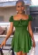 Square Neck Chic Ladiessummer High Waist Women's Mini Dress