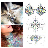 Resin Drill Tattoo Sticker Show Makeup Chest Sticker Drill Bar Carnival Party Decoration