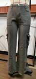 Denim Elastic Design Style Cargo Trousers Women's Fashion Trousers