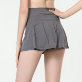 Women Summer High Waist Loose Breathable Sports Running Tennis Yoga Mini Skirt